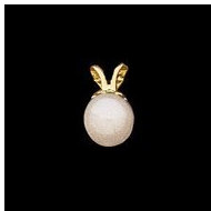 14K Yellow Gold Teen Pearl Drop Pendant