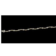 14K Yellow Gold Two Tone Diamond Bracelet