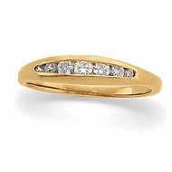 14K Yellow Gold Diamond Band