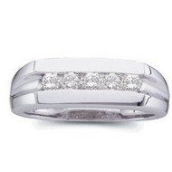Platinum Diamond Gents Ring