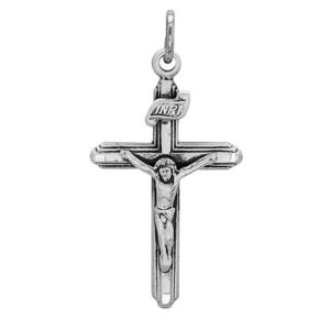 Sterling Silver Antique Crucifix Pendant