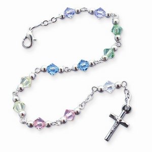 Multi color Bead Rosary Bracelet