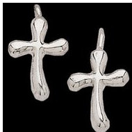 Sterling Silver Cross Earrings