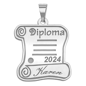 24 Personalized Graduation Diploma Pendant