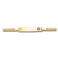 SOLID 14K GOLD ENGRAVEABLE CHILDS MEDICAL ID BRACELET