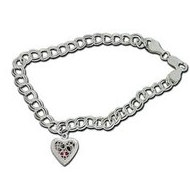 Sterling Silver Locket Bracelet
