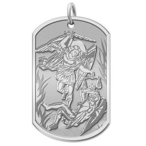 Saint Michael Dog tag Religious Medal  EXCLUSIVE 