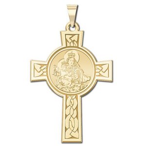 Our Lady of Mount Carmel Cross Religious Medal   EXCLUSIVE 