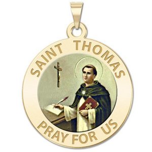 Saint Thomas Aquinas Religious Medal   EXCLUSIVE 