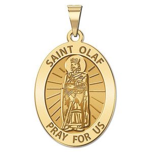 Saint Olaf of Norway Religious Medal     EXCLUSIVE 