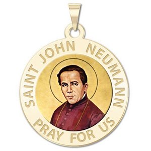 Saint John Neumann Religious Medal  color EXCLUSIVE 