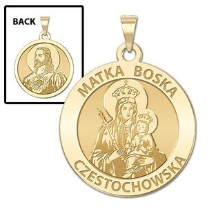 Matka Boska Double Sided Religious Medal  EXCLUSIVE 
