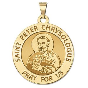 Saint Peter Chrysologus Religious Medal  EXCLUSIVE 