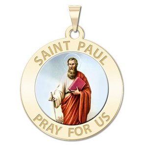 Saint Paul Religious Medal  Color EXCLUSIVE 