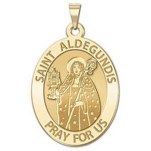 Saint Aldegundis Religious Medal  EXCLUSIVE 