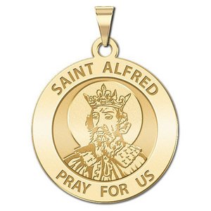 Saint Alfred Round Religious Medal  EXCLUSIVE 