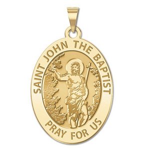 Saint John the Baptist Religious Medal  EXCLUSIVE 