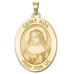 Saint Ada Oval Religious Medal    EXCLUSIVE 