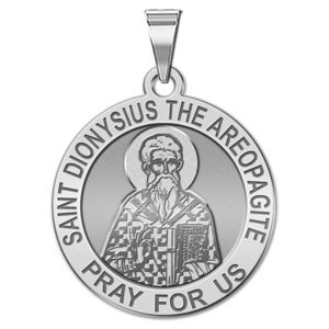 Saint Dionysius the Areopagite Round Religious Medal  EXCLUSIVE 