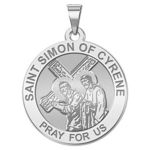 Saint Simon of Cyrene Religious Medal  EXCLUSIVE 