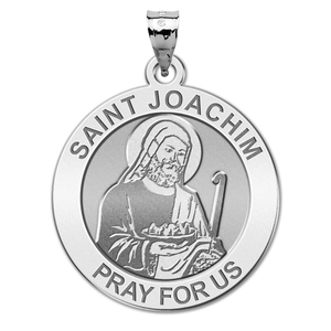 Saint Joachim Round Religious Medal