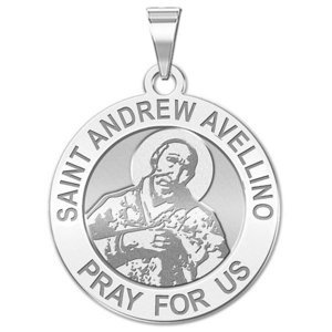 Saint Andrew Avellino Round Medal  EXCLUSIVE 