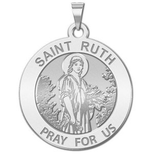 Saint Ruth Round Religious Medal  EXCLUSIVE 