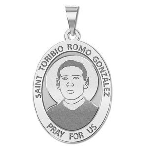 Saint Toribio Romo Gonzalez    Oval Religious Medal  EXCLUSIVE 