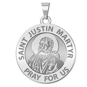Saint Justin Martyr Religious Medal   EXCLUSIVE 