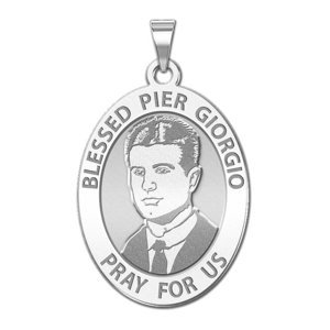 Pier Giorgio Frassati Oval Religious Medal  EXCLUSIVE 