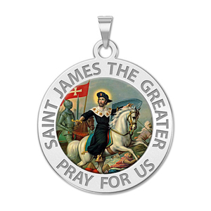 Saint James the Greater Religious Medal  Color EXCLUSIVE 