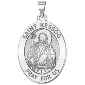 Saint Kessog Religious Medal   Oval  EXCLUSIVE 