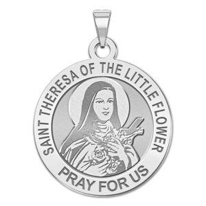 Saint Theresa of The Little Flower Religious Medal  EXCLUSIVE 