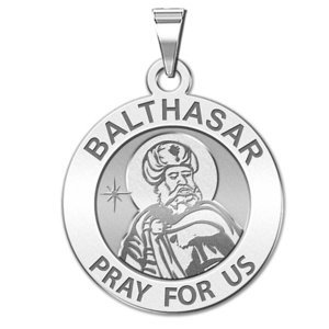 Balthasar Round Religious Medal  EXCLUSIVE 
