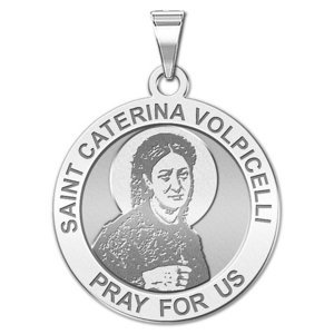 Saint Caterina Volpicelli Round Religious Medal    EXCLUSIVE 
