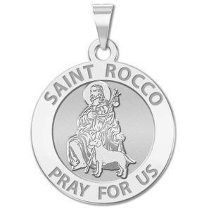 Saint Rocco Religious Medal  EXCLUSIVE 
