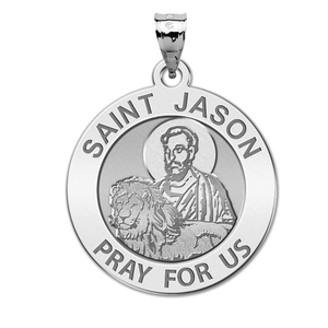 Saint Jason Round Religious Medal