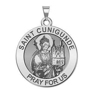 Saint Cunigunde Round Religious Medal  EXCLUSIVE 