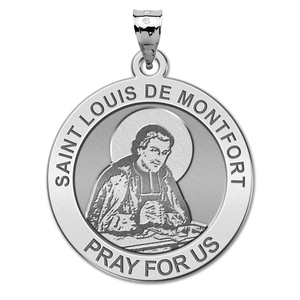 Saint Louis De Montfort Round Religious Medal