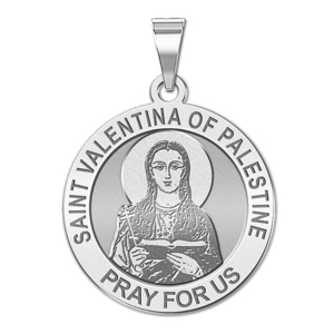 Saint Valentina of Palestine Religious Medal   EXCLUSIVE 