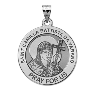 Camilla Battista Da Varano Round Religious Medal  EXCLUSIVE 