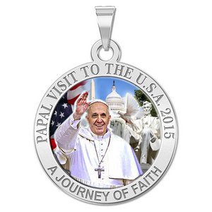 Pope Francis Papal Washington DC Visit 2015    A Journey of Faith  Color Medal