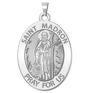 Saint Madron OVAL Religious Medal   EXCLUSIVE 