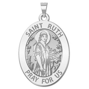 Saint Ruth Religious Medal   Oval  EXCLUSIVE 