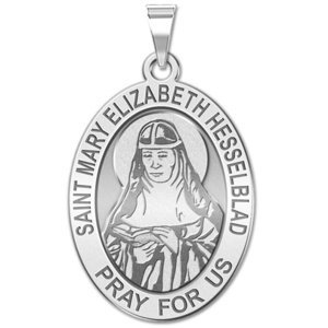 Saint Mary Elizabeth Hesselblad Religious Medal  OVAL EXCLUSIVE 