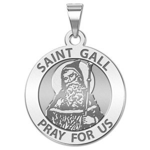 Saint Gall Round Religious Medal    EXCLUSIVE 