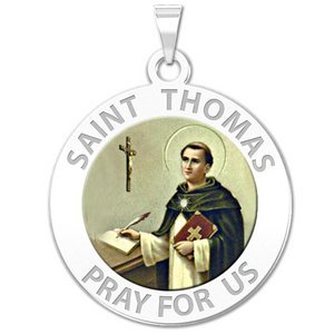 Saint Thomas Aquinas Religious Medal   EXCLUSIVE 