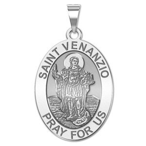 Saint Venanzio   Oval Religious Medal  EXCLUSIVE 