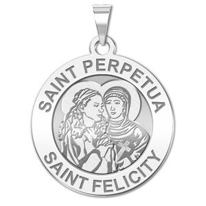 Saint Perpetua   Saint Felicity Religious Medal  EXCLUSIVE 