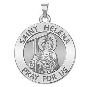 Saint Helena Round Religious Medal   EXCLUSIVE 